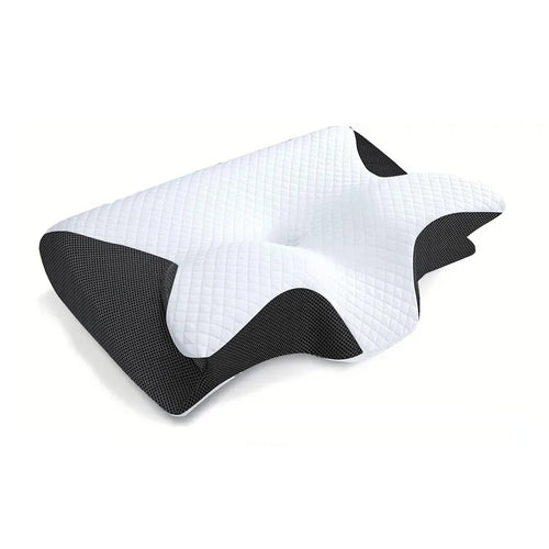Ergonomic pillow case cover in White