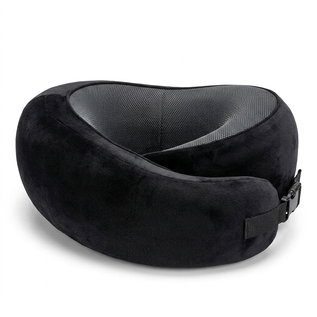 Travel neck pillow - black